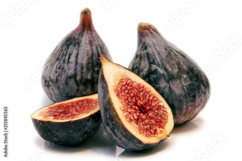 Figs on the white background. Isolated