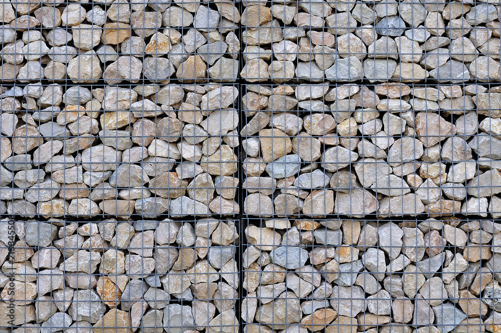 gabion wall background