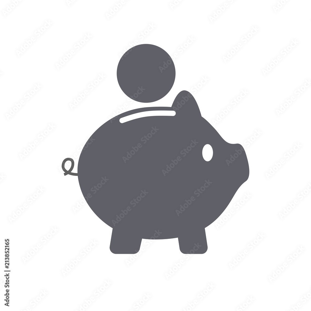 Pig bank icon. SavIng money or open a bank deposit concept. Vector illustration. Pig bank icon. SavIng money or open a bank deposit concept. Vector illustration.