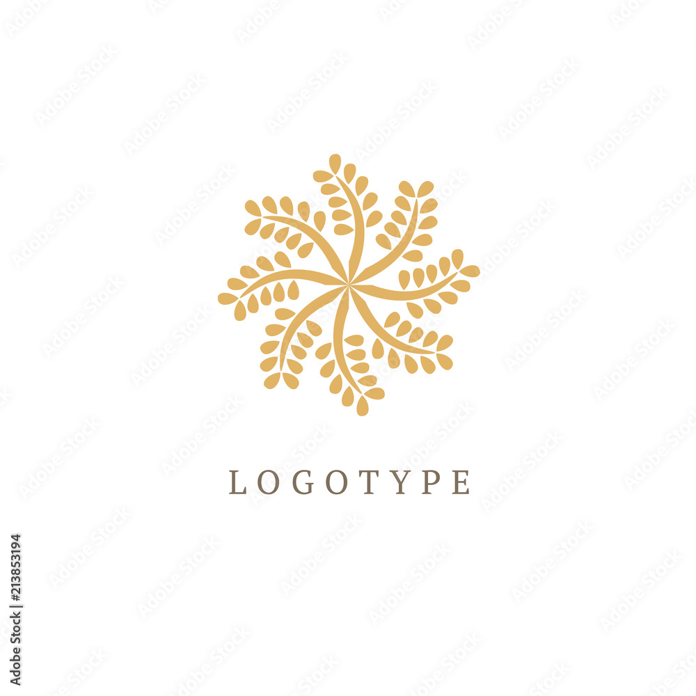 Tree leaf vector logo design, eco-friendly concept. Vector floral curve logo design. Tree leaf vector logo design, eco-friendly concept. Vector floral curve logo design.
