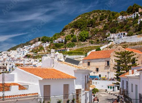 View on the old town of Frigiliana, Spain