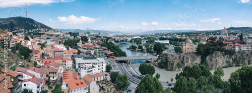 Fototapeta Naklejka Na Ścianę i Meble -  Tbilisi Panorama View - Georgia