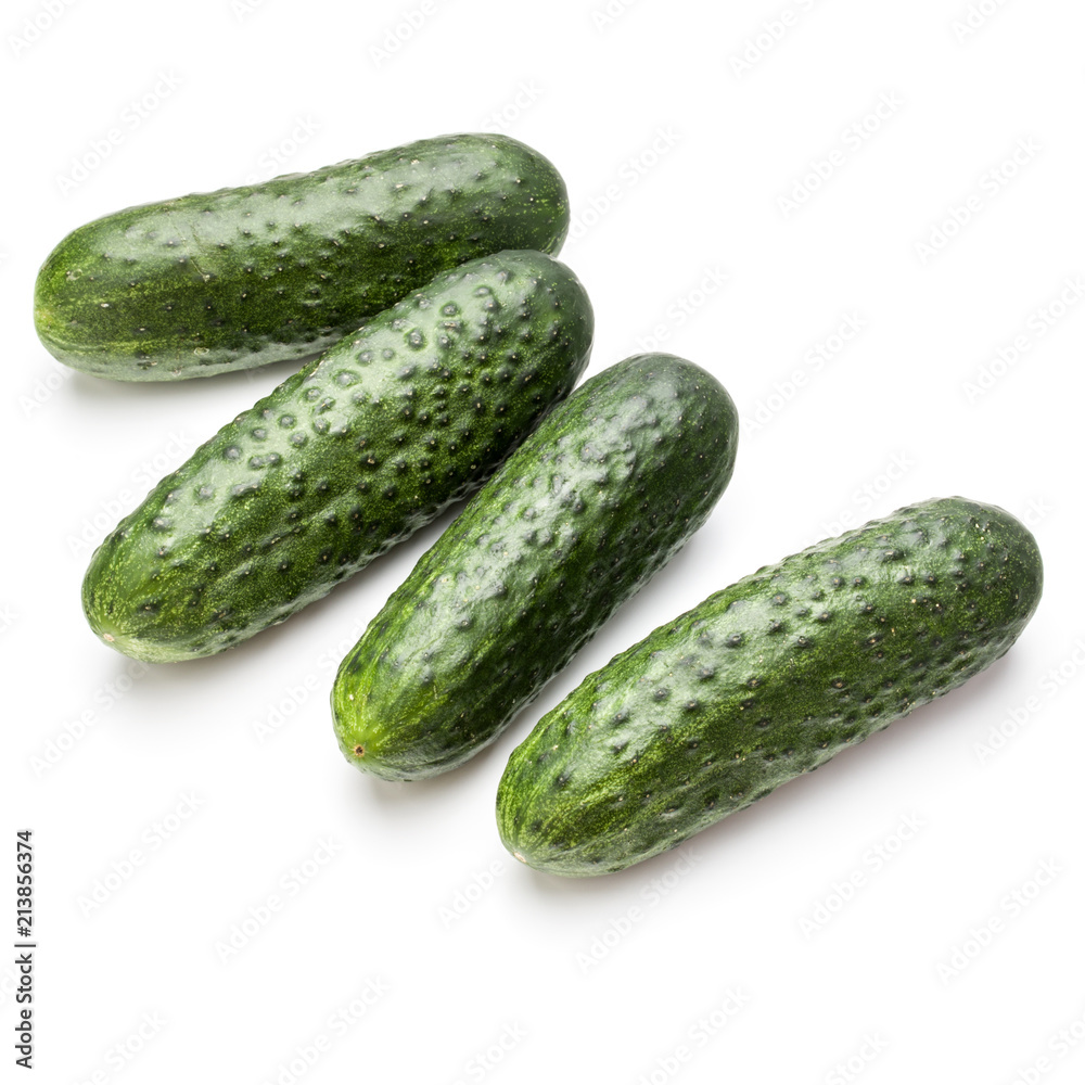 Cucumber vegetable isolated on white background cutout Cucumber vegetable isolated on white background cutout