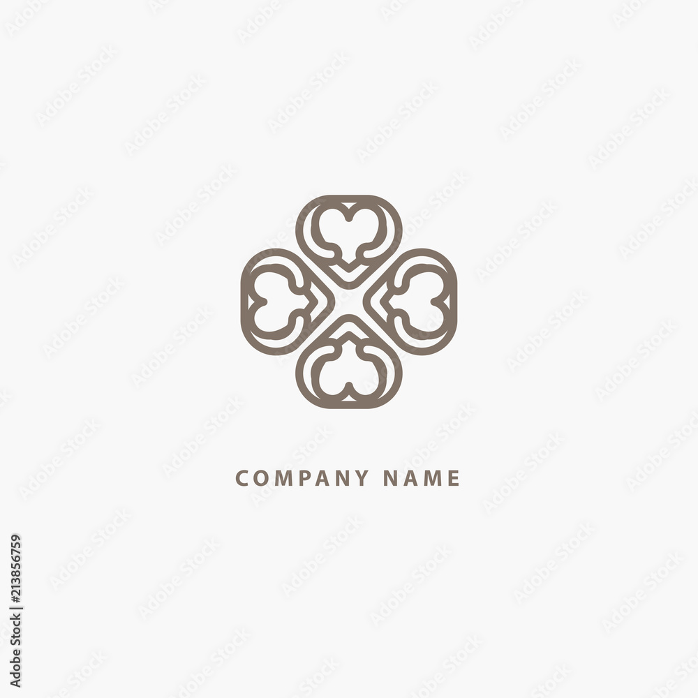 Vector floral luxury curve logo design. Round gold ornate frame. Vintage premium design vector element. Vector floral luxury curve logo design. Round gold ornate frame. Vintage premium design vector element.