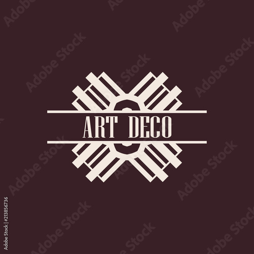 Art deco label