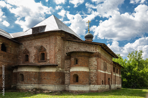 Antique Krutitsy Patriarchal cloister courtyard in Moscow