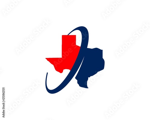 Texas map logo icon