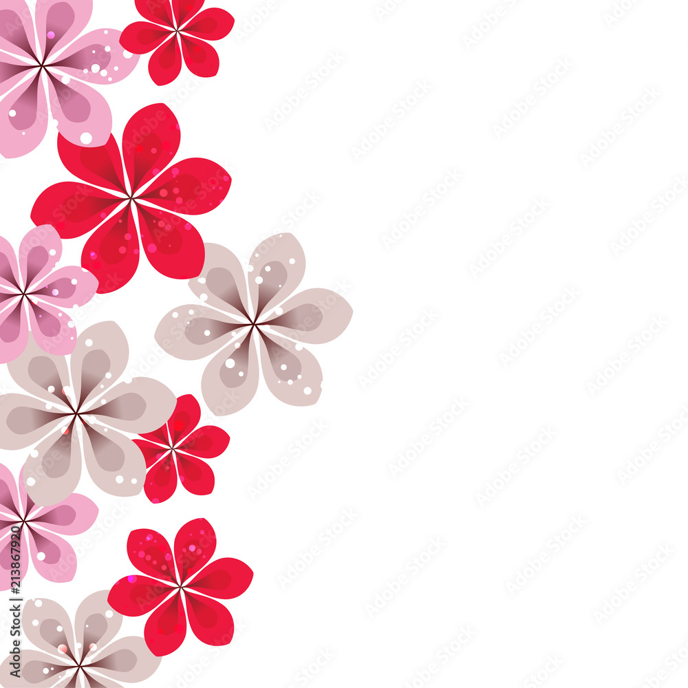 vector background with Flower 823