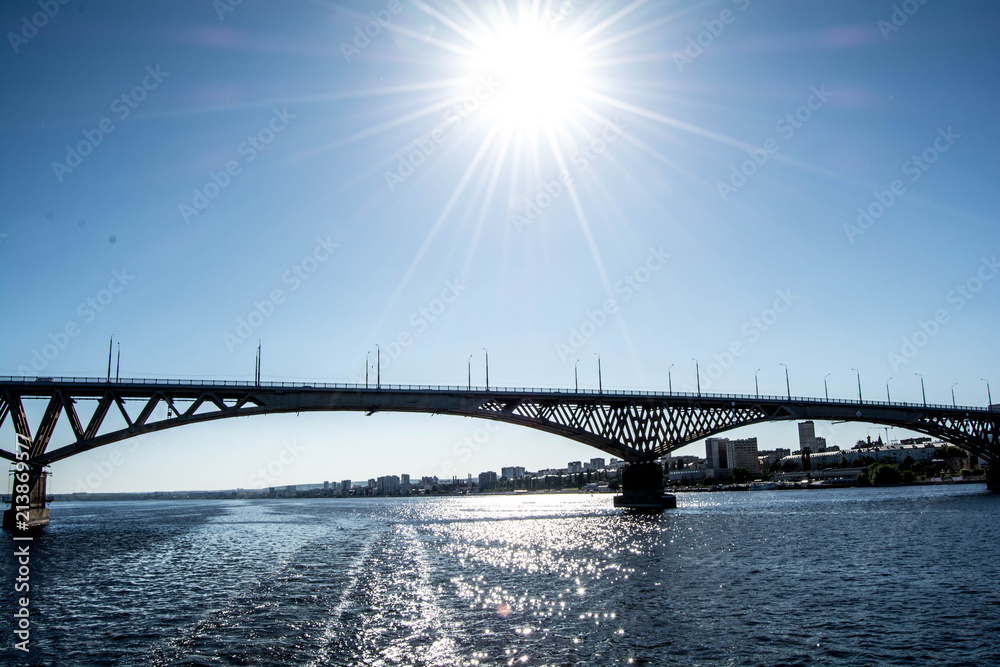 Fototapeta premium City of Saratov on the Volga River
