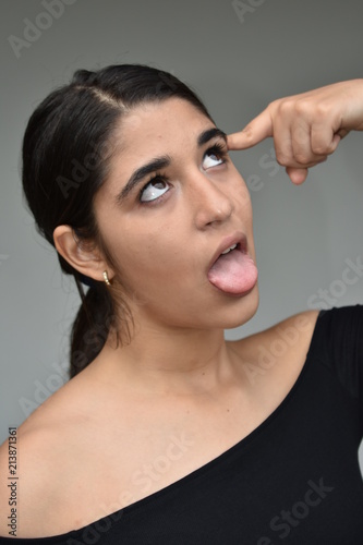Crazy Female Teen Girl photo