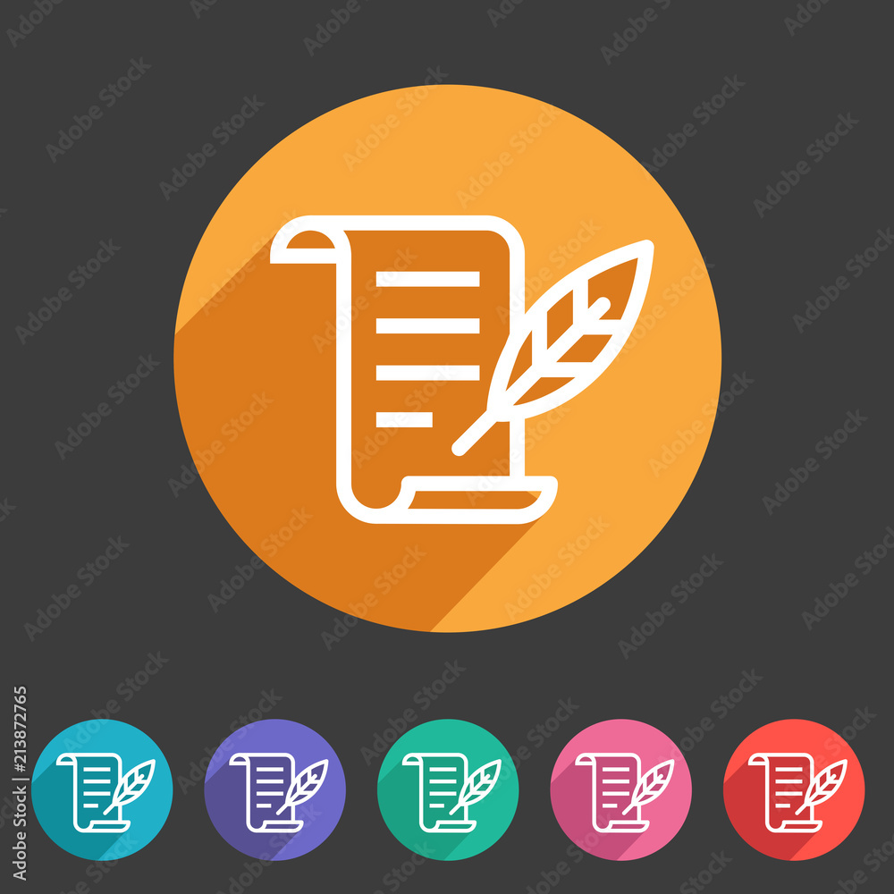 History list feather icon flat web sign symbol logo label History list feather icon flat web sign symbol logo label