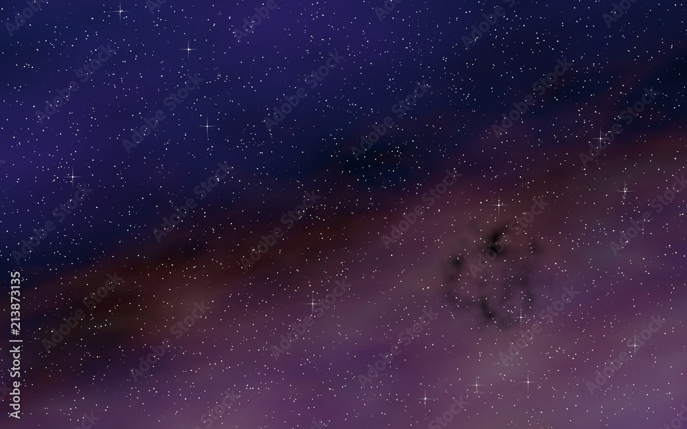 Colorful and beautiful space background. Outer space. Starry outer space texture. 3D illustration Colorful and beautiful space background. Outer space. Starry outer space texture. 3D illustration