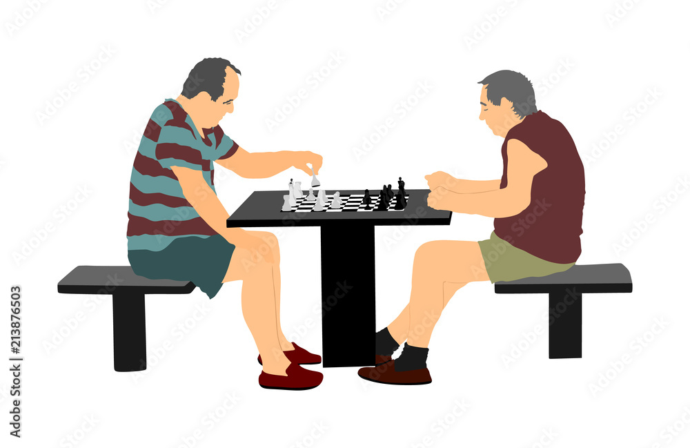 Free Photo  Friends playing chess game