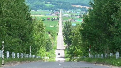 富良野のジェットコースターの道