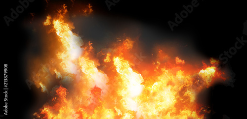 fire flames smoke backgroun...
