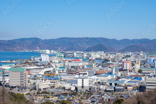 Cityscape of Sakaide port in the Seto Inland Sea,Kagawa,Shikoku,Japan © F.F.YSTW