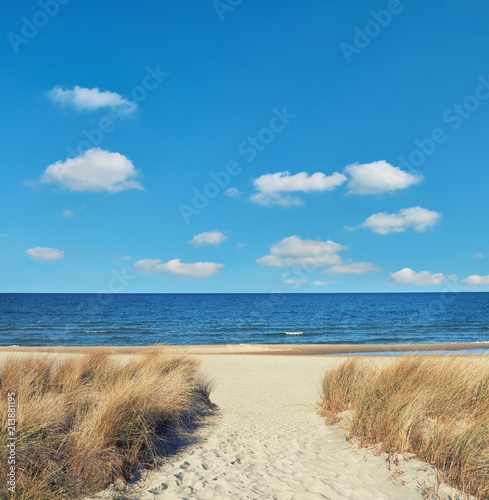 Entrance to the beach in Rugen island, Northern Germany