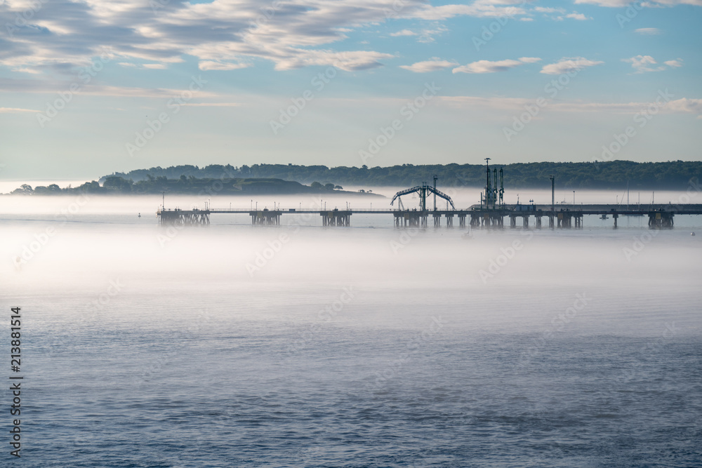 Pier in the Fog in Maine