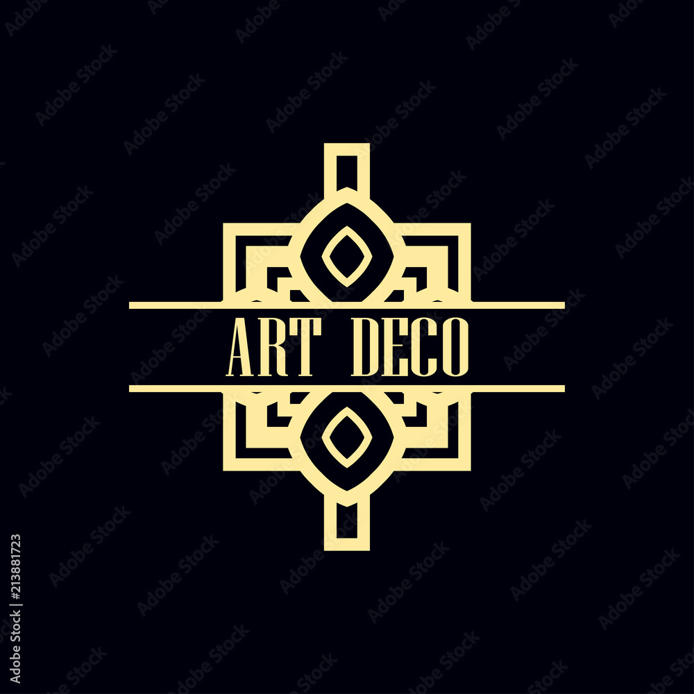 Art Deco Label Art Deco Label