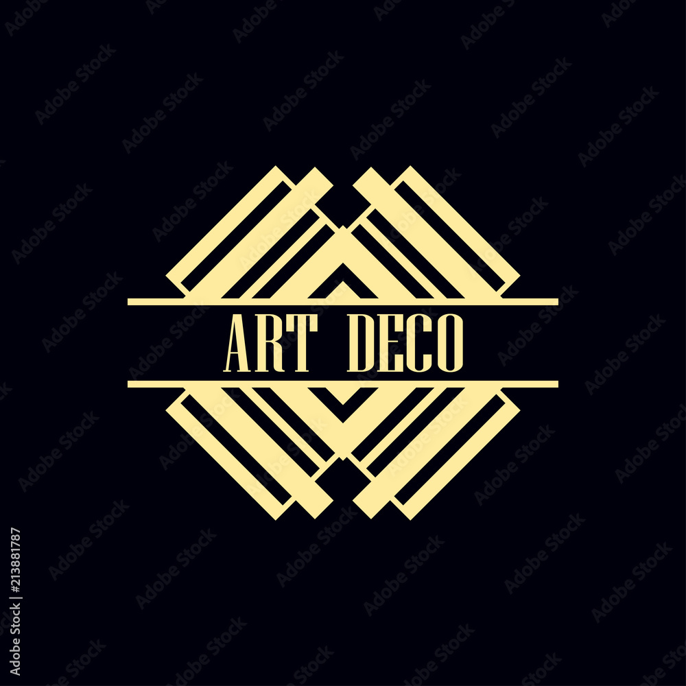 Art Deco Label Art Deco Label