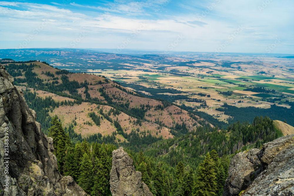 Grande Ronde Valley view from Mt. Emily near La Grande, Oregon, USA