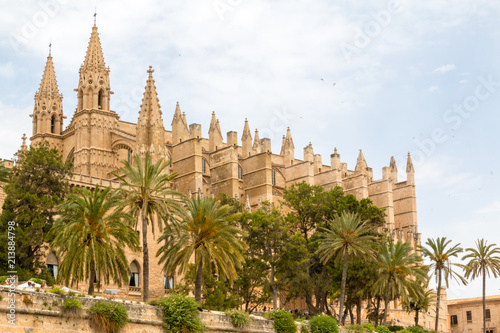 Gothic medieval cathedral of Palma de Mallorca, Spain