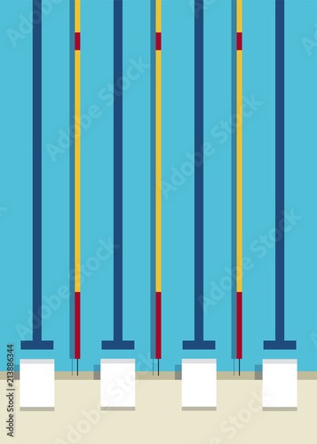 Aerial view of a swimming pool