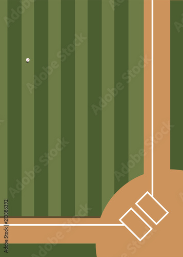 Aerial view of baseball court