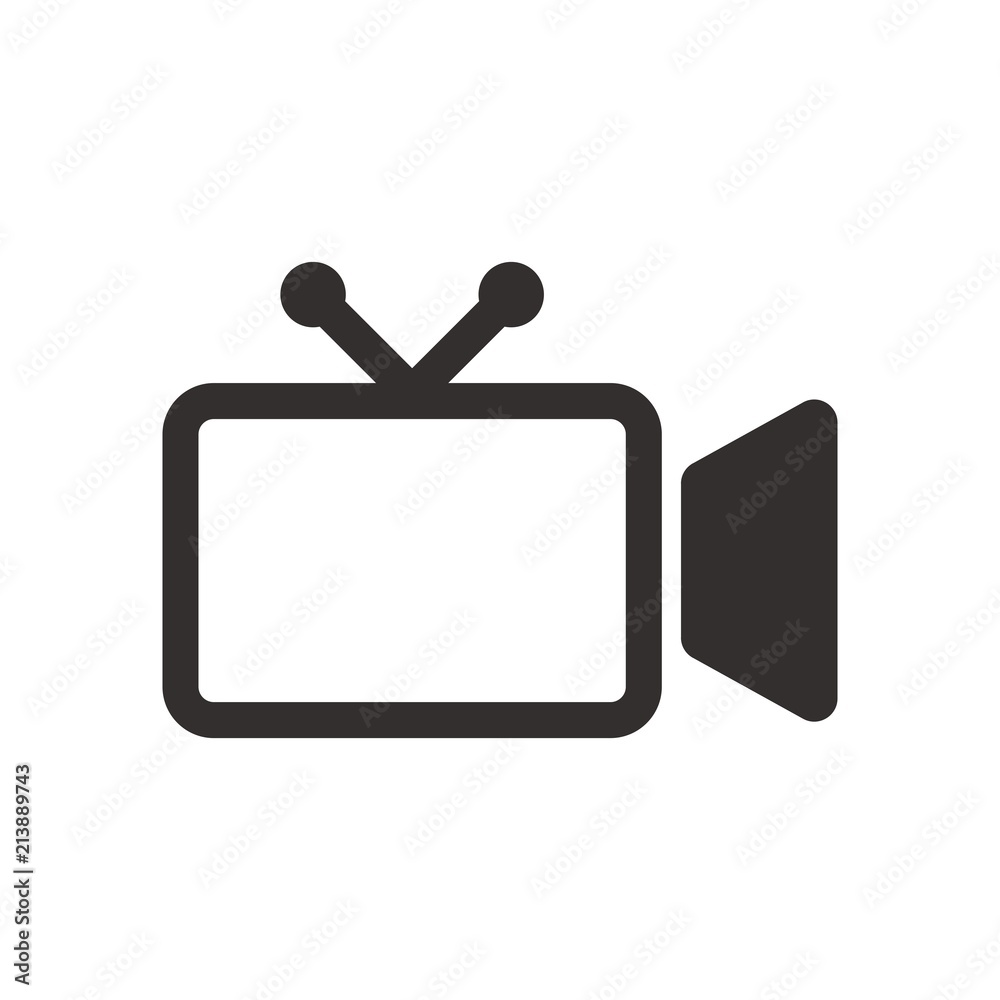 TV logo. Television icon. Media symbol. Vector eps 08. TV logo. Television icon. Media symbol. Vector eps 08.