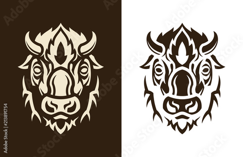 Buffalo head sihouette