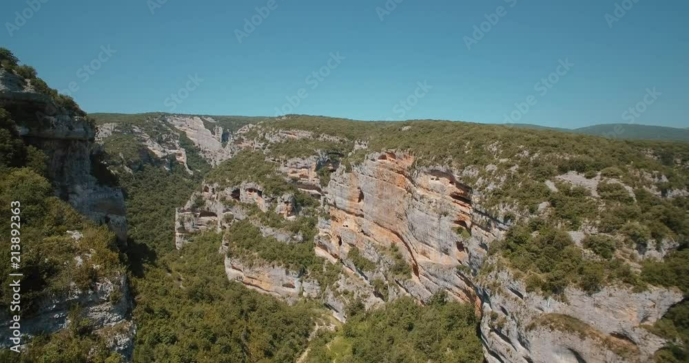 Aerial, Barranco De Argatin At Rio Vero, Pyrenees, Spain - graded Version Aerial, Barranco De Argatin At Rio Vero, Pyrenees, Spain - graded Version
