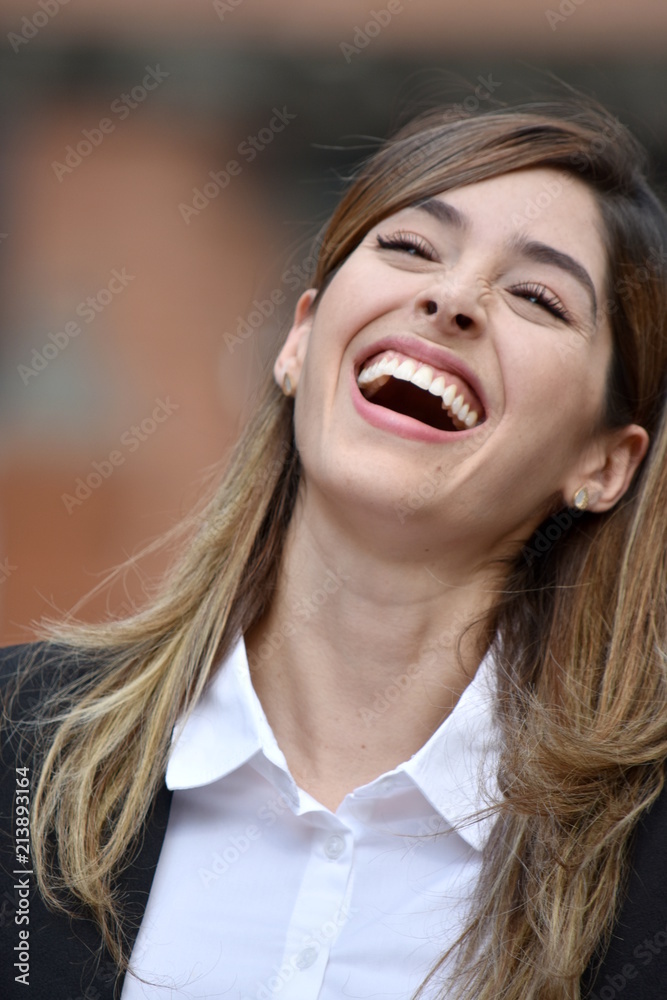 Adult Business Woman Laughing Adult Business Woman Laughing