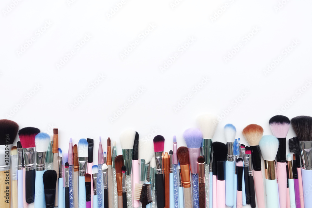 collection of make up and cosmetic beauty products arranged collection of make up and cosmetic beauty products arranged