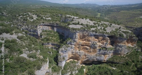 Aerial, Barranco De Argatin At Rio Vero, Pyrenees, Spain - native Version photo