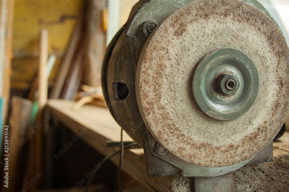 Fototapeta premium Sharpening Grinder