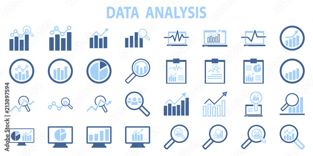 Analysis chart data growth increase line seo icon vector illustration. marketing, research, seo, strategy - obrazy, fototapety, plakaty 