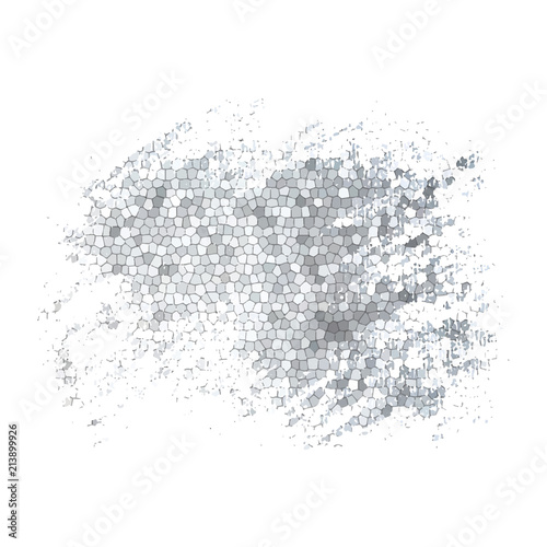 Gray grunge mosaic background. Vector element for different design