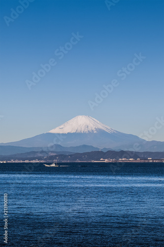 Mount Fuji and sagami bay at Kanagawa prefecture