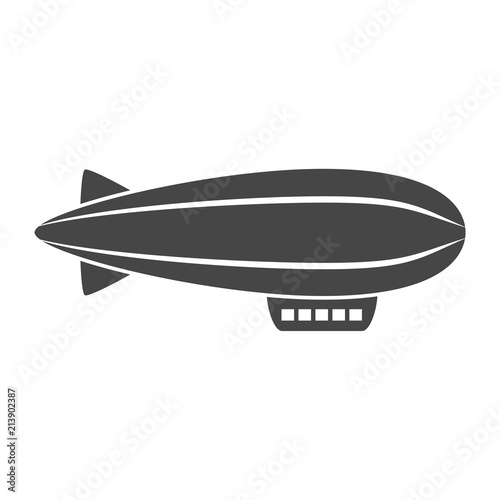 Airship isolated on white vector