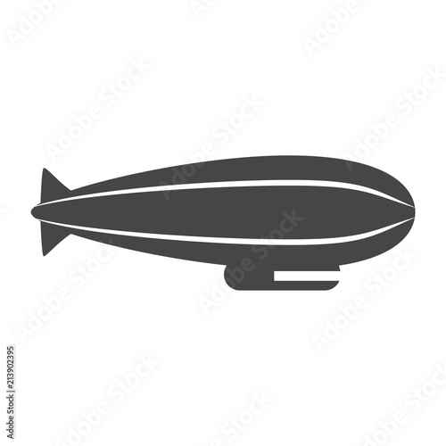 Airship isolated on white vector