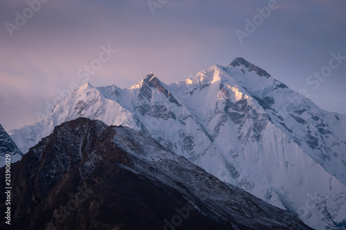Rakaposhi mountain peak in Hunza valley, Gilgit Baltistan, Pakistan
