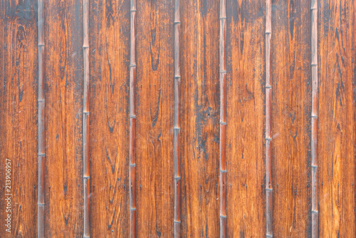 Wooden planks wall texture abstract for background © CasanoWa Stutio