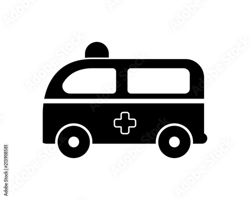 ambulance vehicle transportation transport image vector icon logo