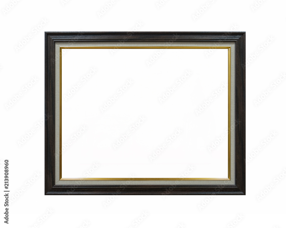 wood empty picture frame Isolated on white background wood empty picture frame Isolated on white background