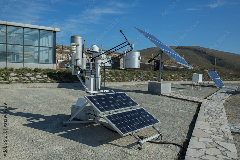 Solar panel, photovoltaic, alternative electricity source concept of