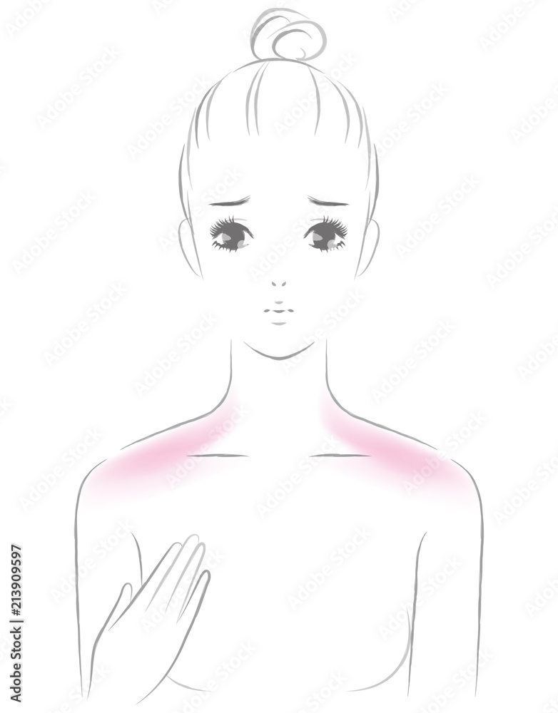 日焼けした女性 日焼けした女性