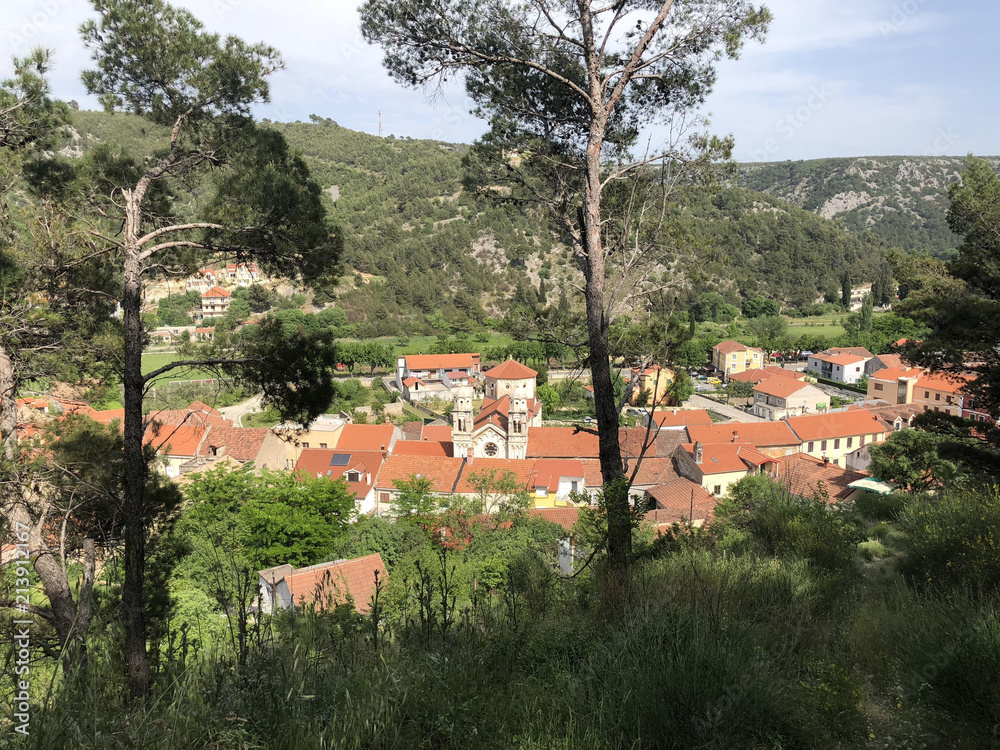 The town Skradin in Croatia