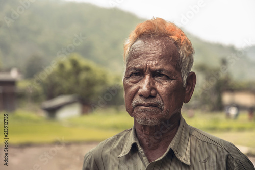 Old farmer portrait