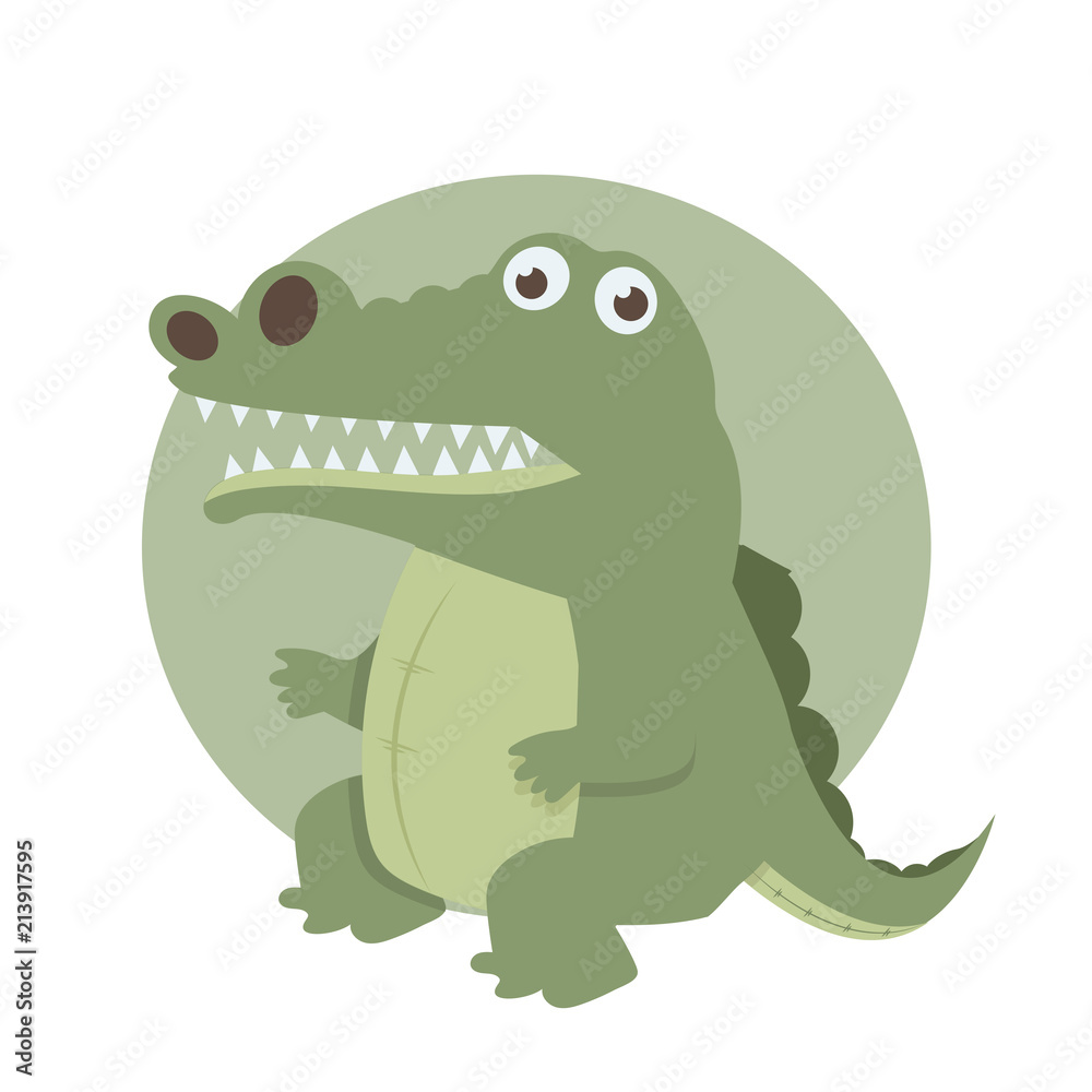 Cute crocodile cartoon vector Cute crocodile cartoon vector