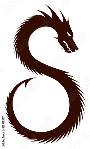 A symbol of the stylized dragon.